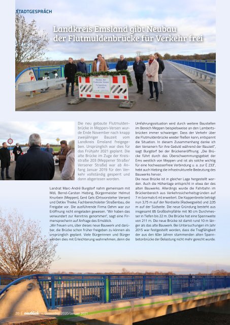 Emsblick Meppen - Heft 41 (Dezember 2020/ Januar 2021)