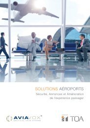 Solution pour les aéroports : Sécurité, sonorisation et amélioration de l'expérience des passagers