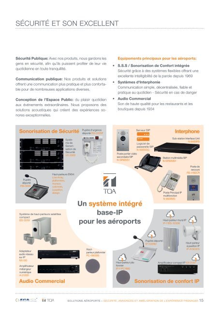 Solution pour les aéroports : Sécurité, sonorisation et amélioration de l'expérience des passagers