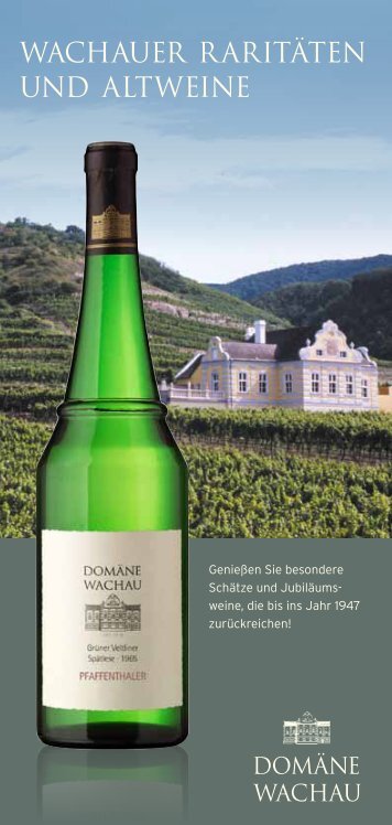 Raritäten-Sortiments - Domäne Wachau