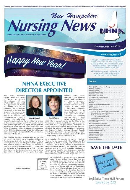 New Hampshire Nursing News - December 2020