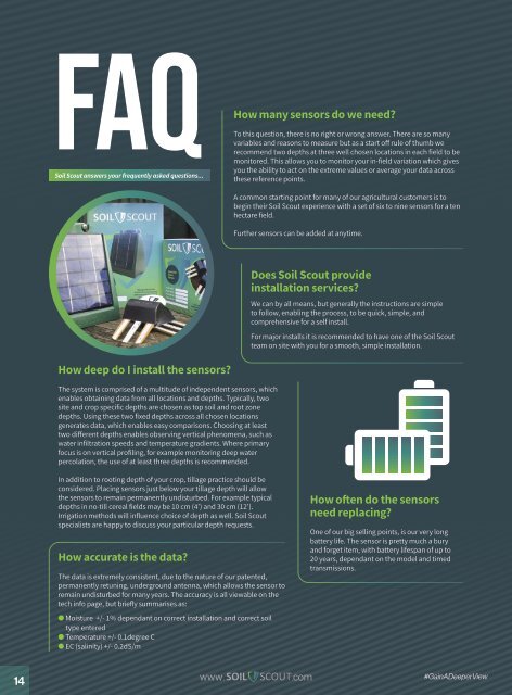 Soil Scout Agriculture Brochure