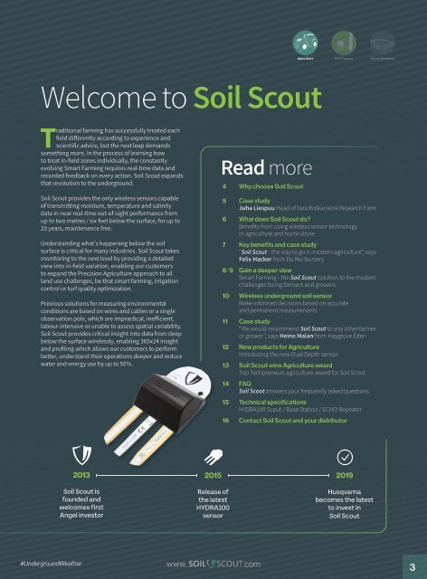 Soil Scout Agriculture Brochure