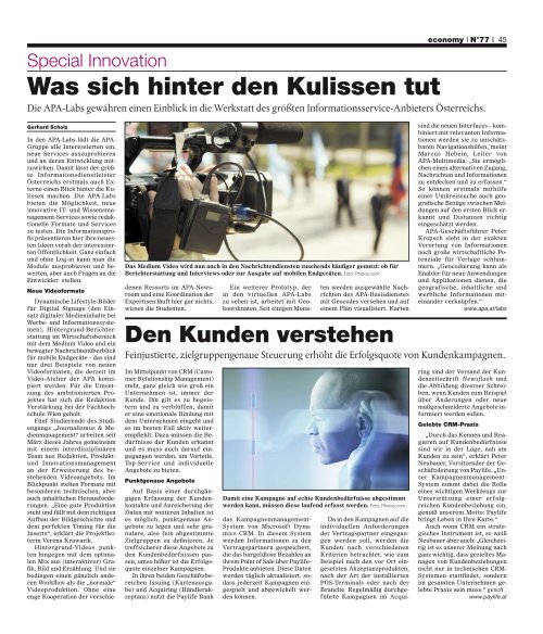 Komplette Ausgabe als Heft laden - economyaustria