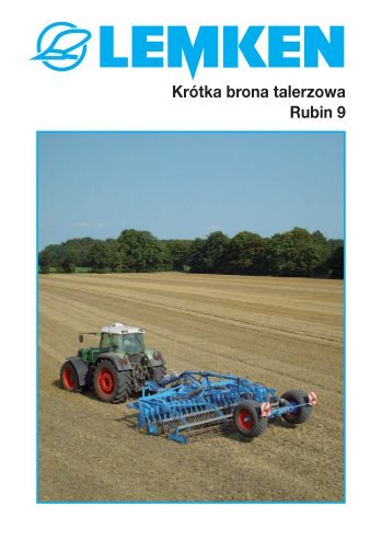 Krótka brona talerzowa Rubin 9 - Lemken