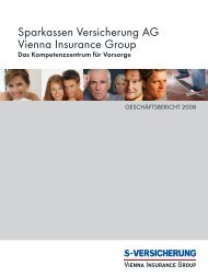 Geschäftsbericht 2008 - Sparkassen Versicherung AG