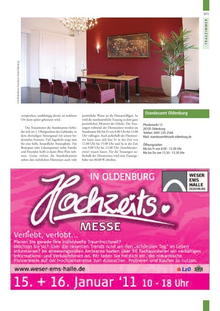 Hochzeitsmagazin Oldenburg