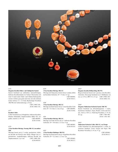 Schmuck, Taschen- und Armbanduhren - Galerie Fischer Auktionen ...