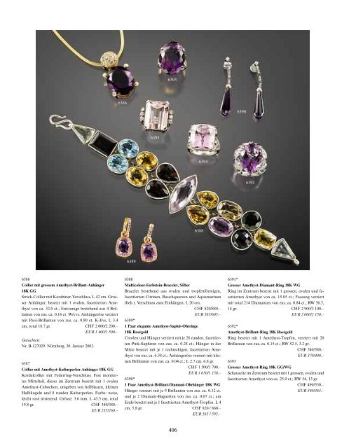 Schmuck, Taschen- und Armbanduhren - Galerie Fischer Auktionen ...