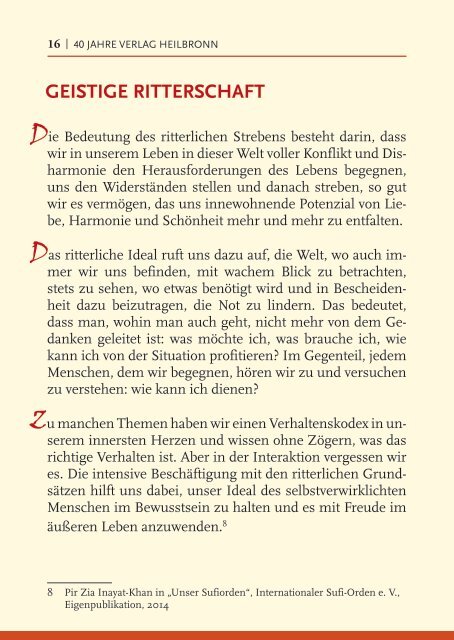 40 Jahre Verlag Heilbronn 1981-2021 - Interreligiöse Spiritualität und religiöse Toleranz.