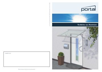 Vorschau>> PDF - Portal Vordach