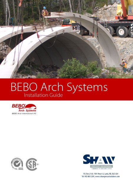 BEBO System Instructions - Shaw Precast Solutions