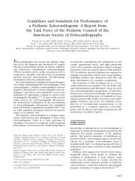 Guidelines and Standards for Performance of a Pediatric ...