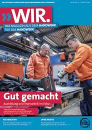 WIR - Das Magazin aus dem Handwerk für das Handwerk (Ausgabe 2/2020)