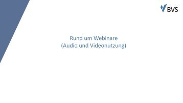 Rund um Webinare_Audio_Video