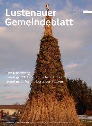 Lustenauer Gemeindeblatt Nr. 9 | Freitag 28. Februar 2020