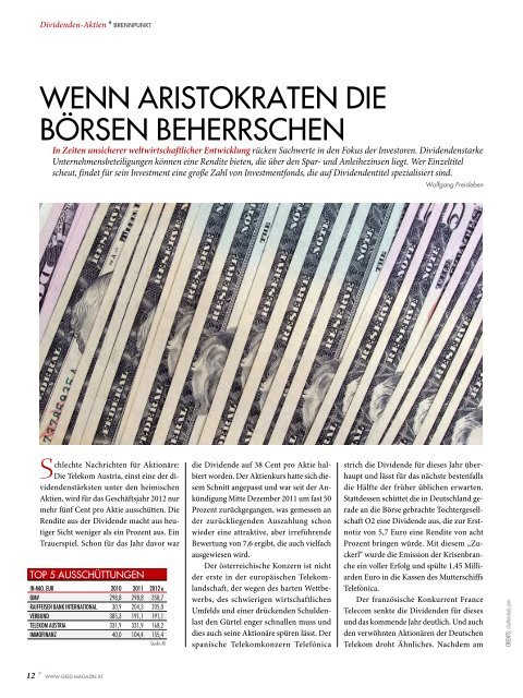 Panorama - GELD-Magazin