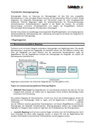 Technik Info: Heizungsregelung 1 Regelungsarten