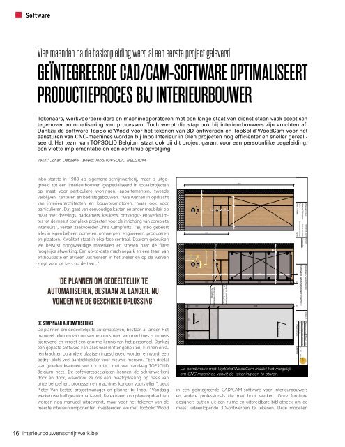 Interieurbouw en Schrijnwerken 06 2020