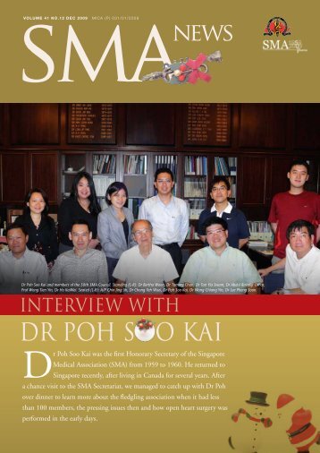 DR POH SOO KAI - SMA News - Singapore Medical Association
