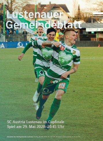 Lustenauer Gemeindeblatt Nr. 22 | Freitag 29. Mai 2020