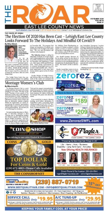 East Lee County News The Roar November 2020