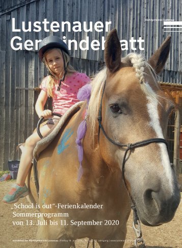 Lustenauer Gemeindeblatt Nr. 25 | Freitag 19. Juni 2020
