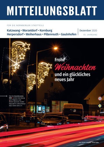 Mitteilungsblatt Nürnberg-Katzwang/Herpersdorf/Kornburg/Weiherhaus/Pillenreuth Dezember 2020