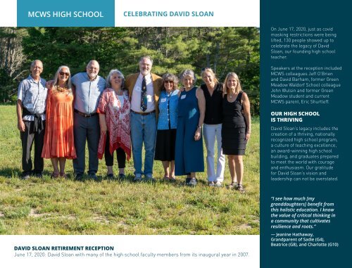 Maine Coast Waldorf School 2020-21 Annual Report