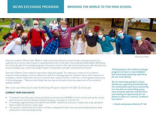 Maine Coast Waldorf School 2020-21 Annual Report