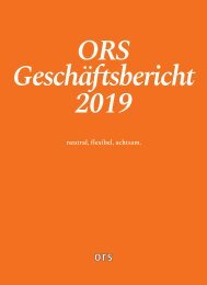 ORS Geschäftsbericht 2019 - Sprache Deutsch
