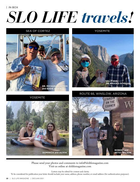 SLO LIFE Magazine Dec/Jan 20/21 