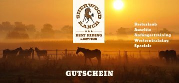 SHERWOODRANCH Gutschein