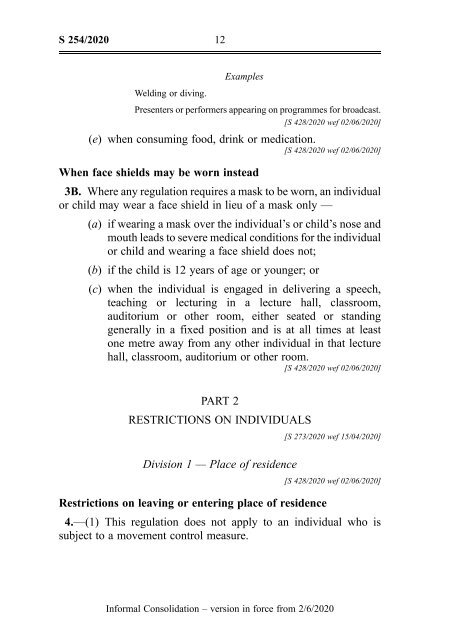 COVID-19 (Temporary Measures) (Control Order)