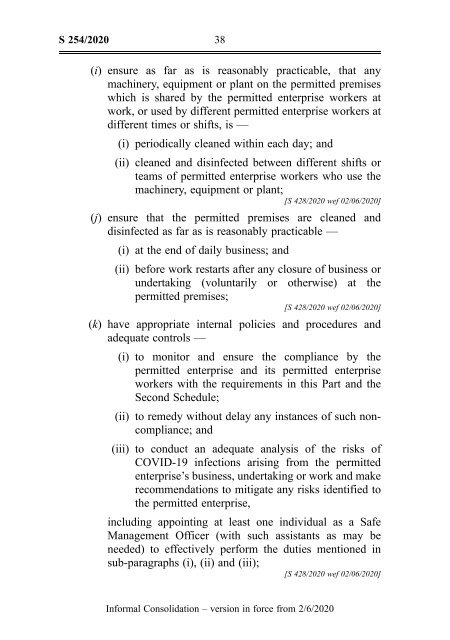 COVID-19 (Temporary Measures) (Control Order)