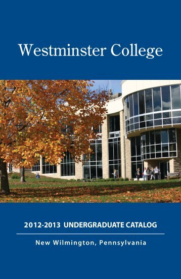 Undergraduate Catalog - Westminster College