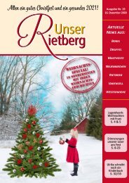 Unser Rietberg Ausgabe 19 vom 16. Dezember 2020