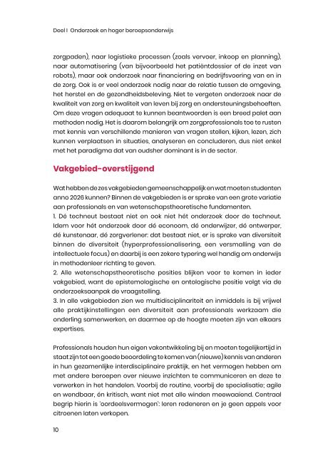 1. Naar 2030 versterk het oordeelsvermogen van aanstaande professionals