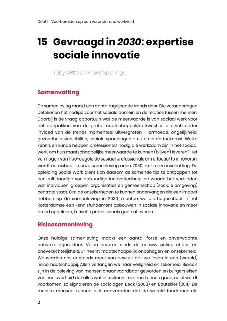 15. Gevraagd 2030 expertise in sociale innovatie