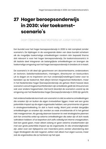 27. Hoger beroepsonderwijs in 2030_ vier toekomstscenario's
