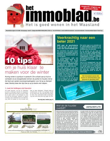 Het immoblad van 12 december 2020