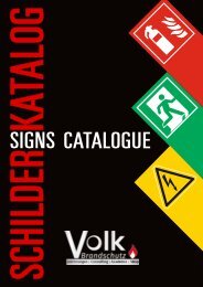 Volk_Brandschutz_Schilder Katalog inkl. Preisliste
