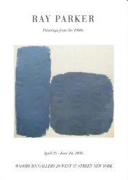 Ray Parker: Paintings from the 1960s  (2016)