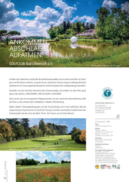 Golfland Baden-Württemberg 2021