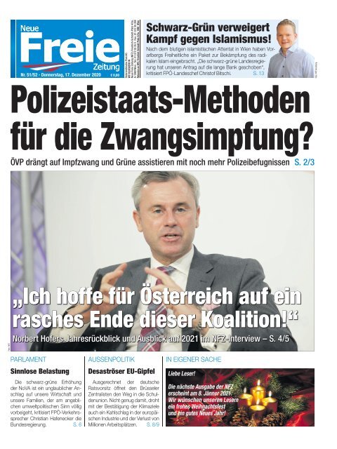 Polizeistaatsmethoden für den Impfzwang?