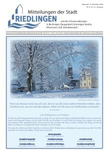 Amtliches Mitteilungsblatt Riedlingen 16.12.2020