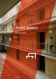 Park Books Vorschau Frühjahr 2021