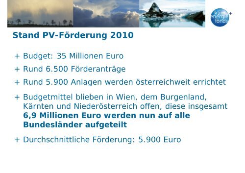 Mag. Christoph Wolfsegger / Klima- und Energiefonds