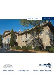 President's Report 2011-2012 - American College of Thessaloniki