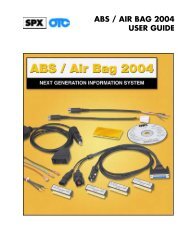 ABS / AIR BAG 2004 USER GUIDE - OTC